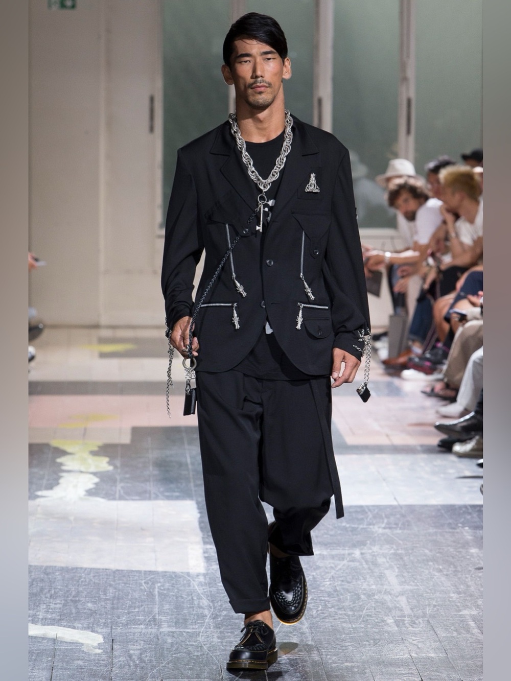 Yohji Yamamoto Pour Homme 2018SS Runway “Buddha”Chain Blazer Jacket
